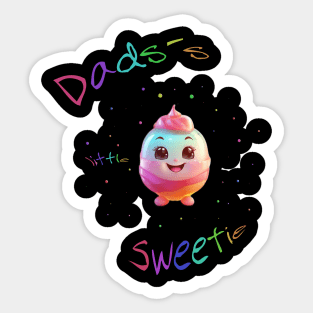 Dads´s little sweetie Sticker